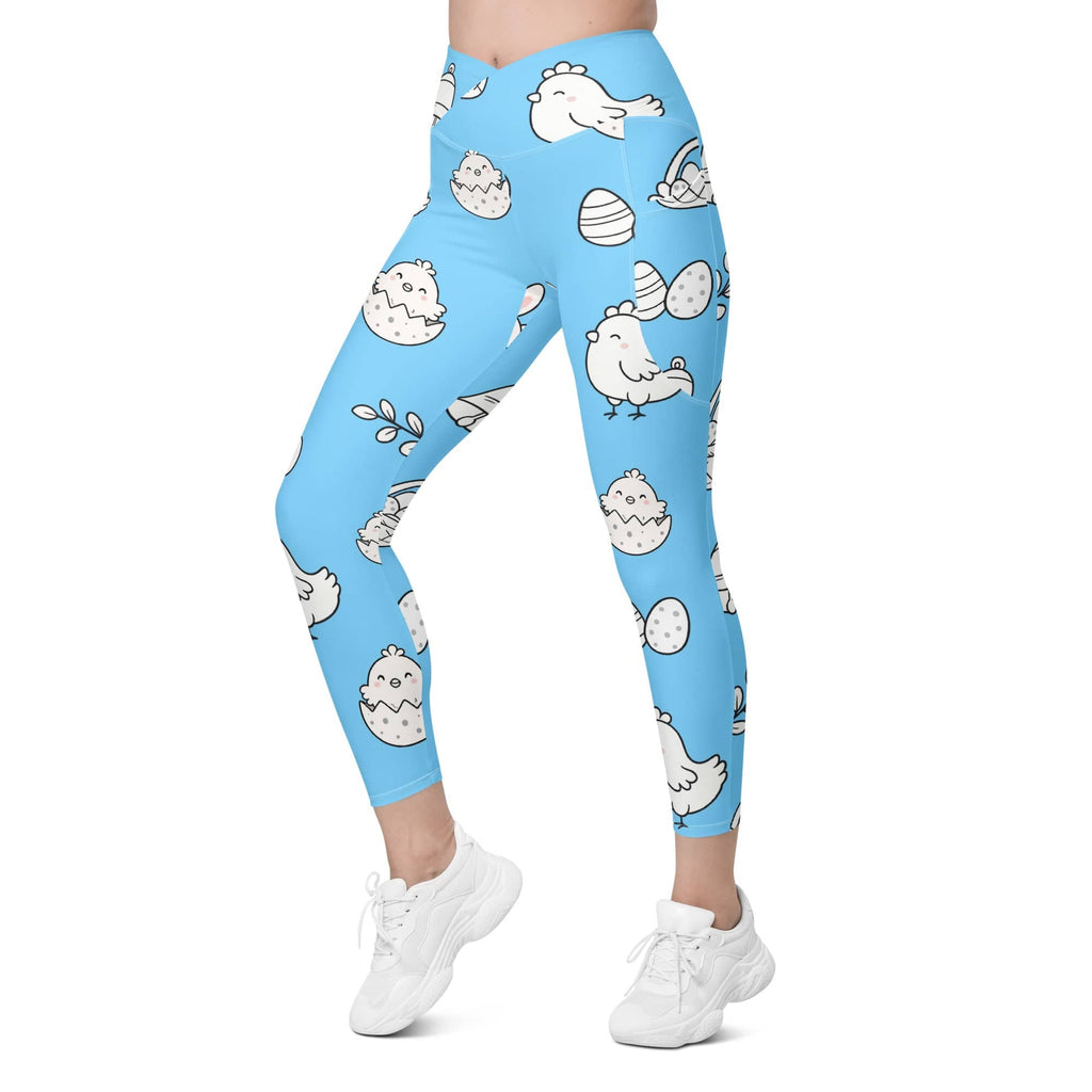 Easter Egg Hunt Crossover Leggings With Pockets