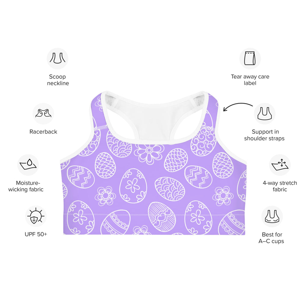 Easter Eggs Sports Bra