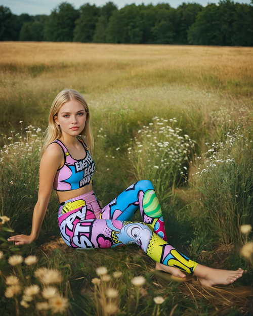 Easter Pop Art Yoga Leggings