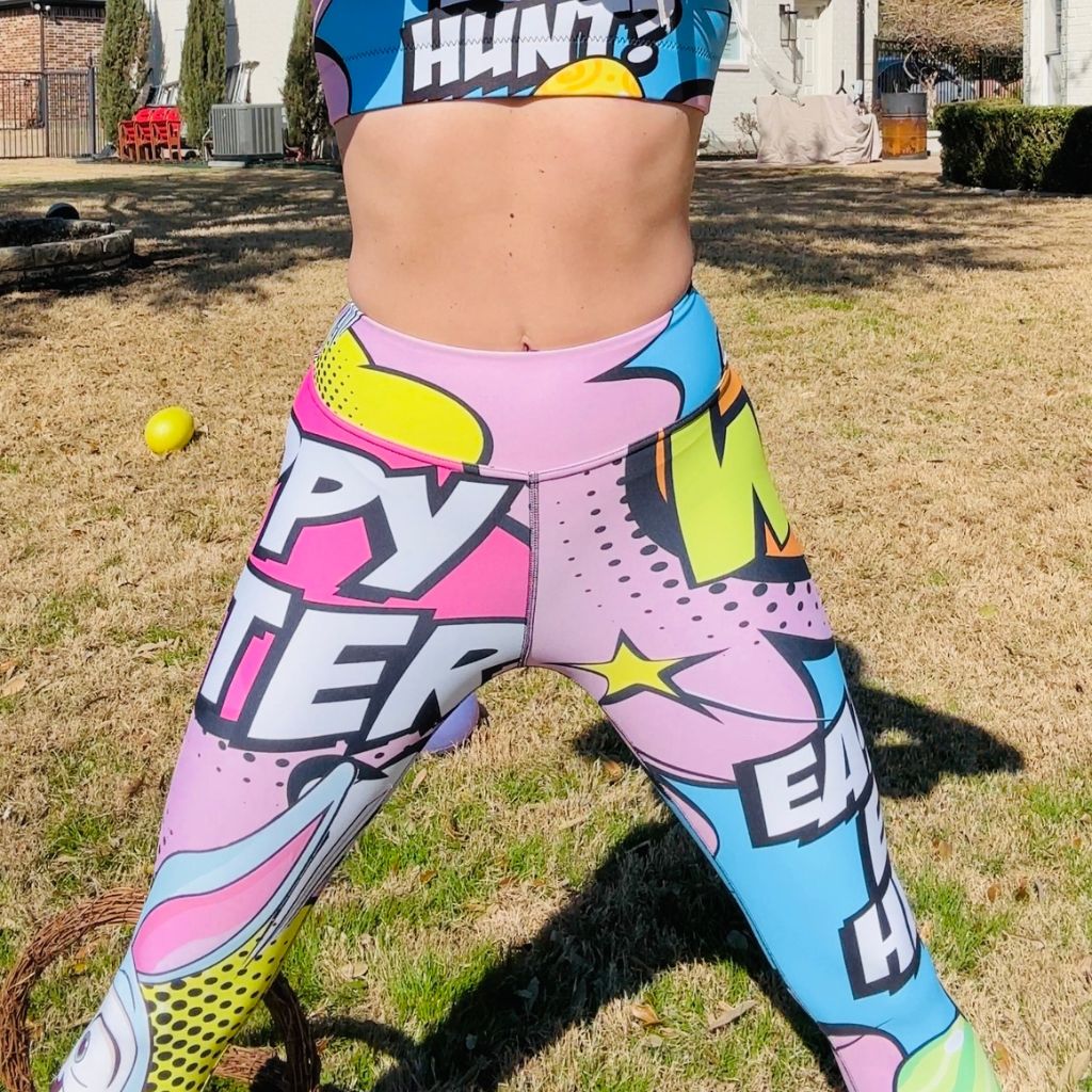 Easter Pop Art Yoga Leggings