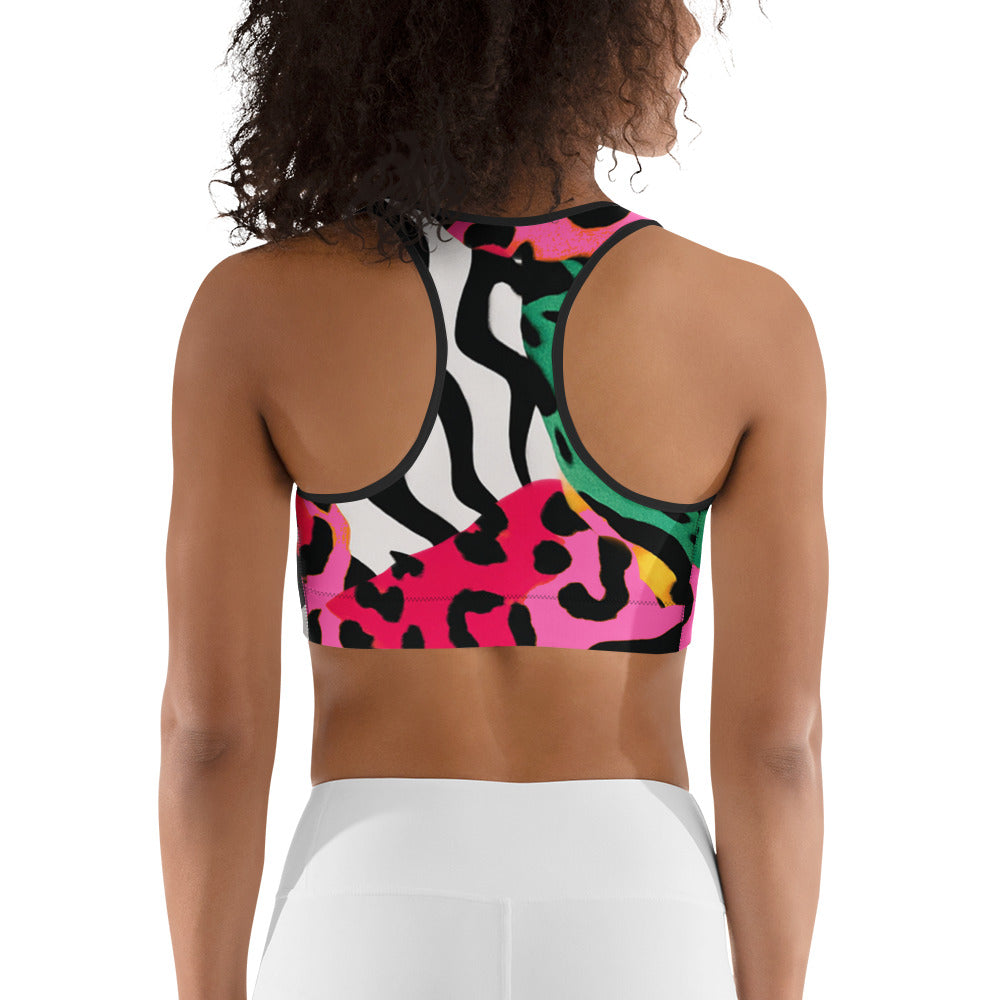 Electric Jungle Sports Bra