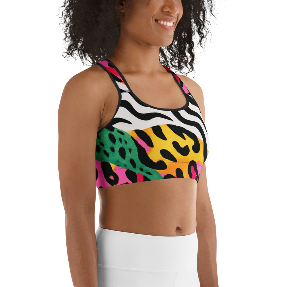 Electric Jungle Sports Bra