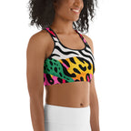 Electric Jungle Sports Bra