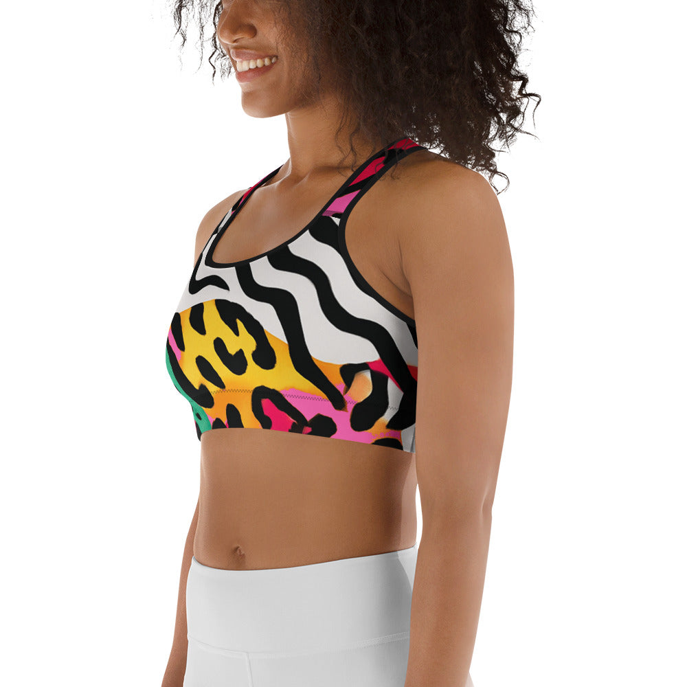 Electric Jungle Sports Bra