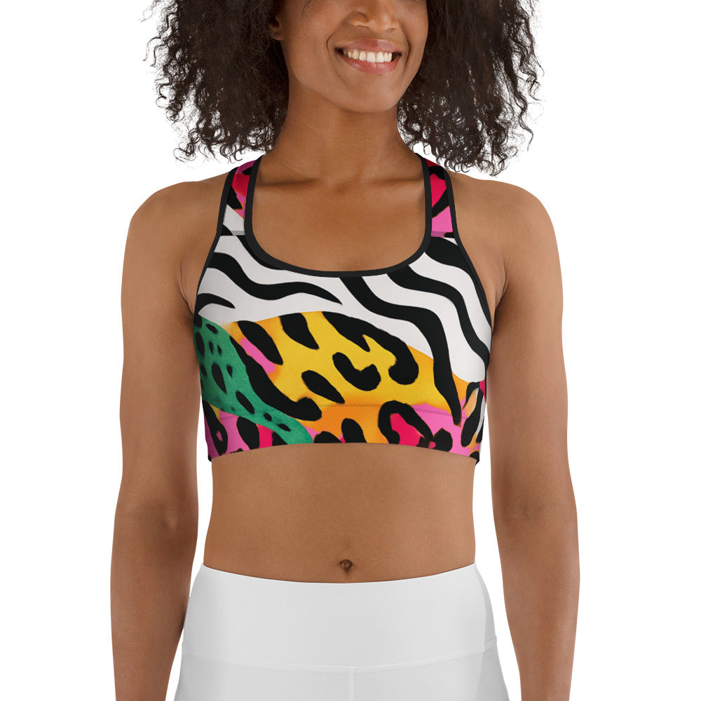 Electric Jungle Sports Bra