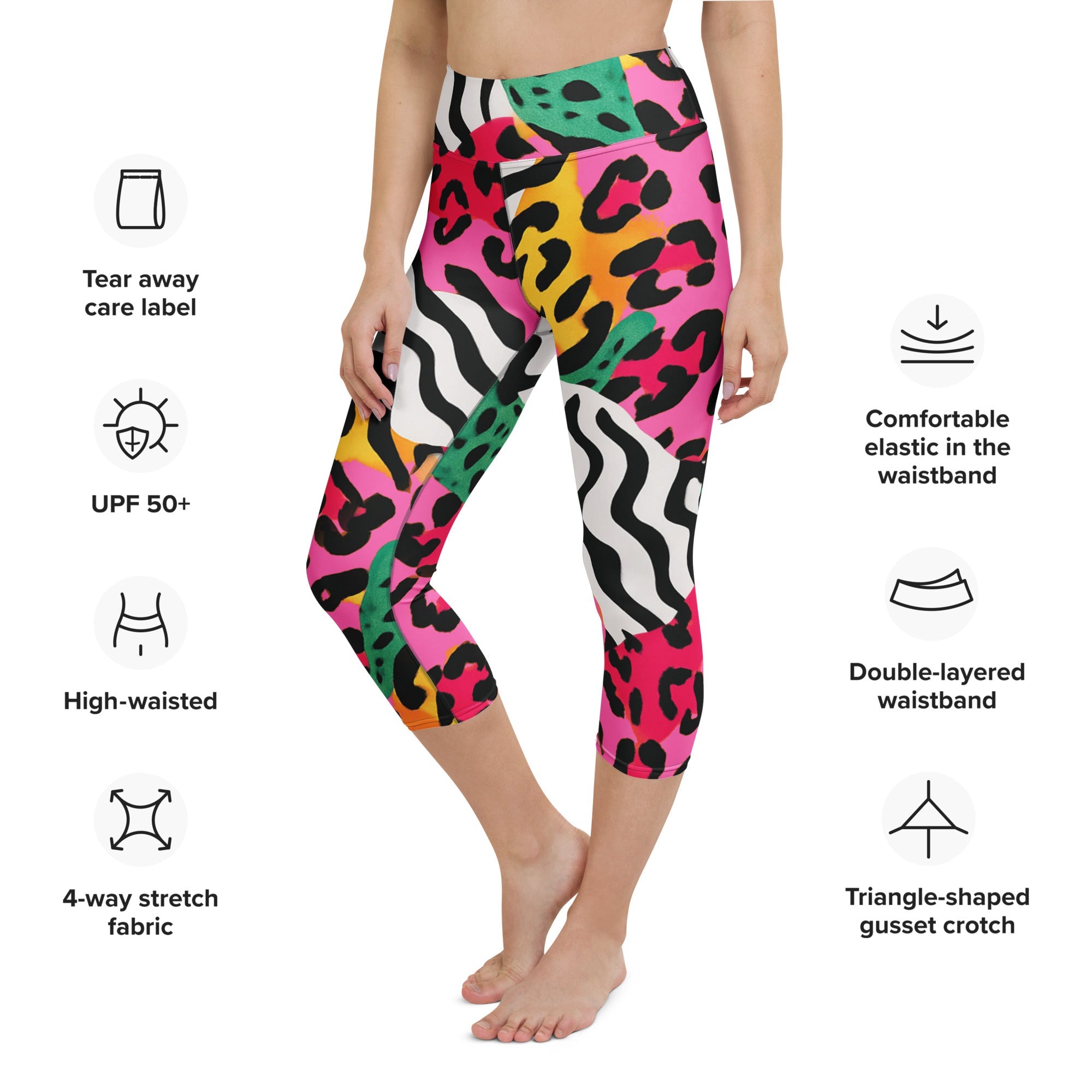 Electric Jungle Yoga Capris