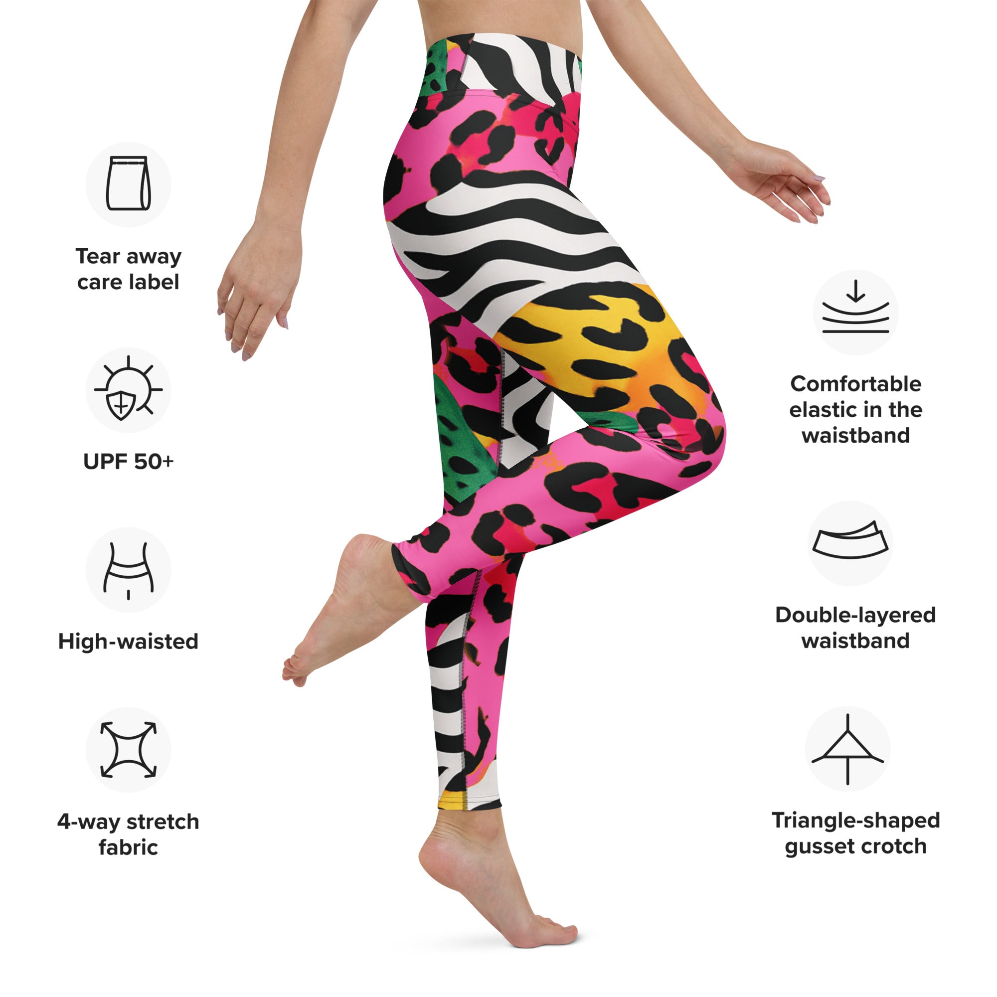 Electric Jungle Yoga Leggings