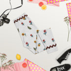 Embroidered Effect Floral Capris