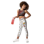Embroidered Effect Floral Kid's Leggings