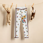 Embroidered Effect Floral Kid's Leggings