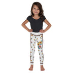 Embroidered Effect Floral Kid's Leggings