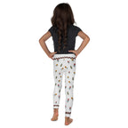 Embroidered Effect Floral Kid's Leggings