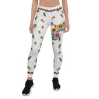 Embroidered Effect Floral Leggings