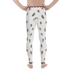 Embroidered Effect Floral Men's Leggings