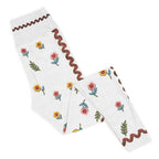 Embroidered Effect Floral Yoga Leggings