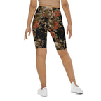 Embroidery Skull Biker Shorts