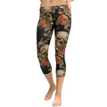 Embroidery Skull Capris