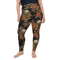 Embroidery Skull Plus Size Leggings