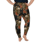 Embroidery Skull Plus Size Leggings