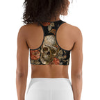 Embroidery Skull Sports Bra