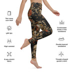 Embroidery Skull Yoga Leggings
