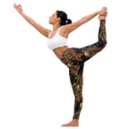 Embroidery Skull Yoga Leggings