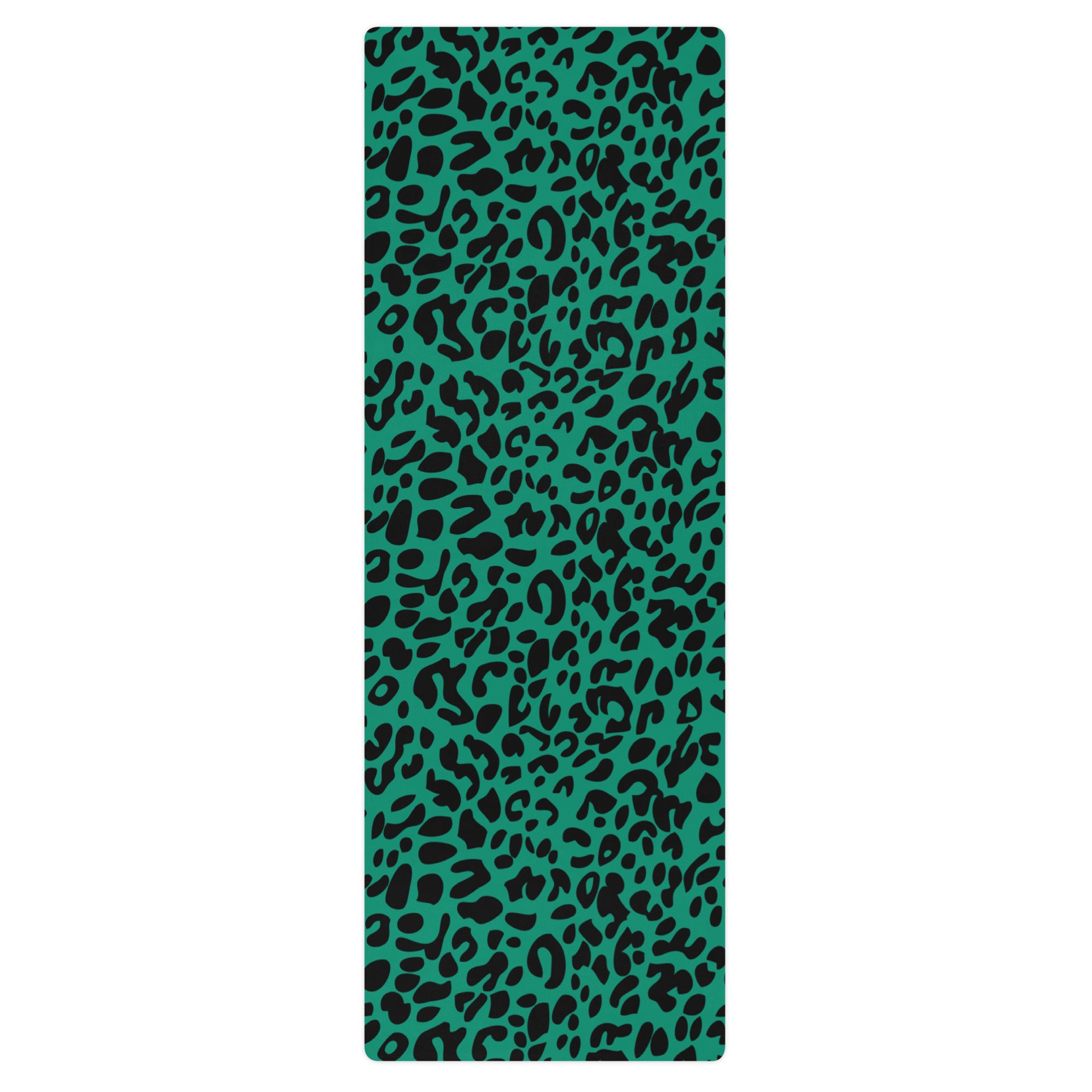 Emerald Green Leopard Yoga Mat