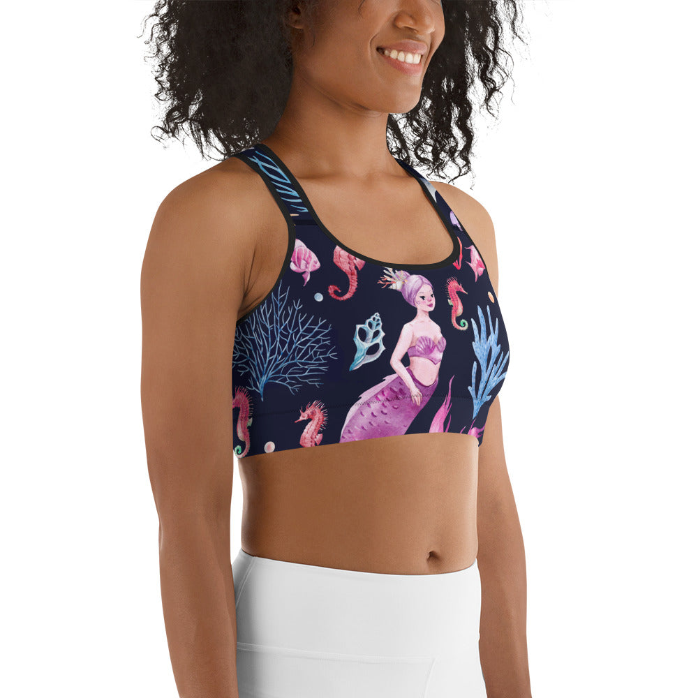 Enchanted Mermaids Sports Bra