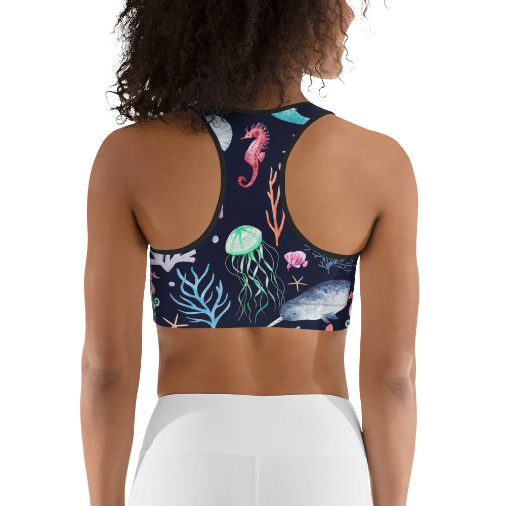 Enchanted Mermaids Sports Bra