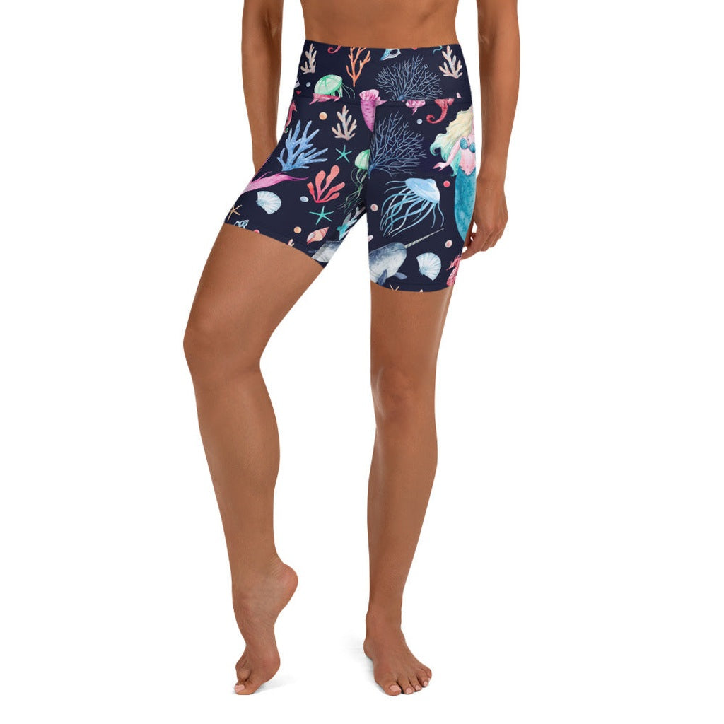 Enchanted Mermaids Yoga Shorts