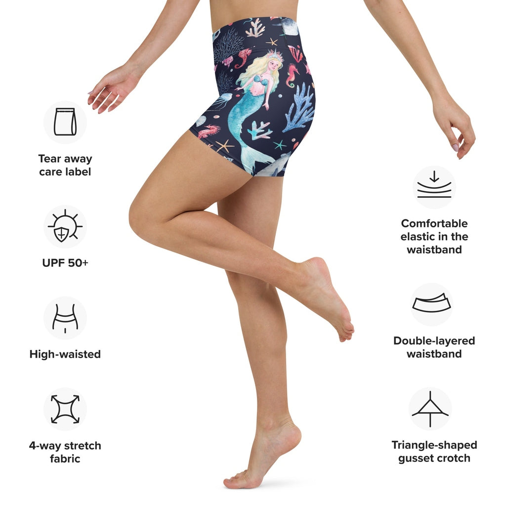 Enchanted Mermaids Yoga Shorts