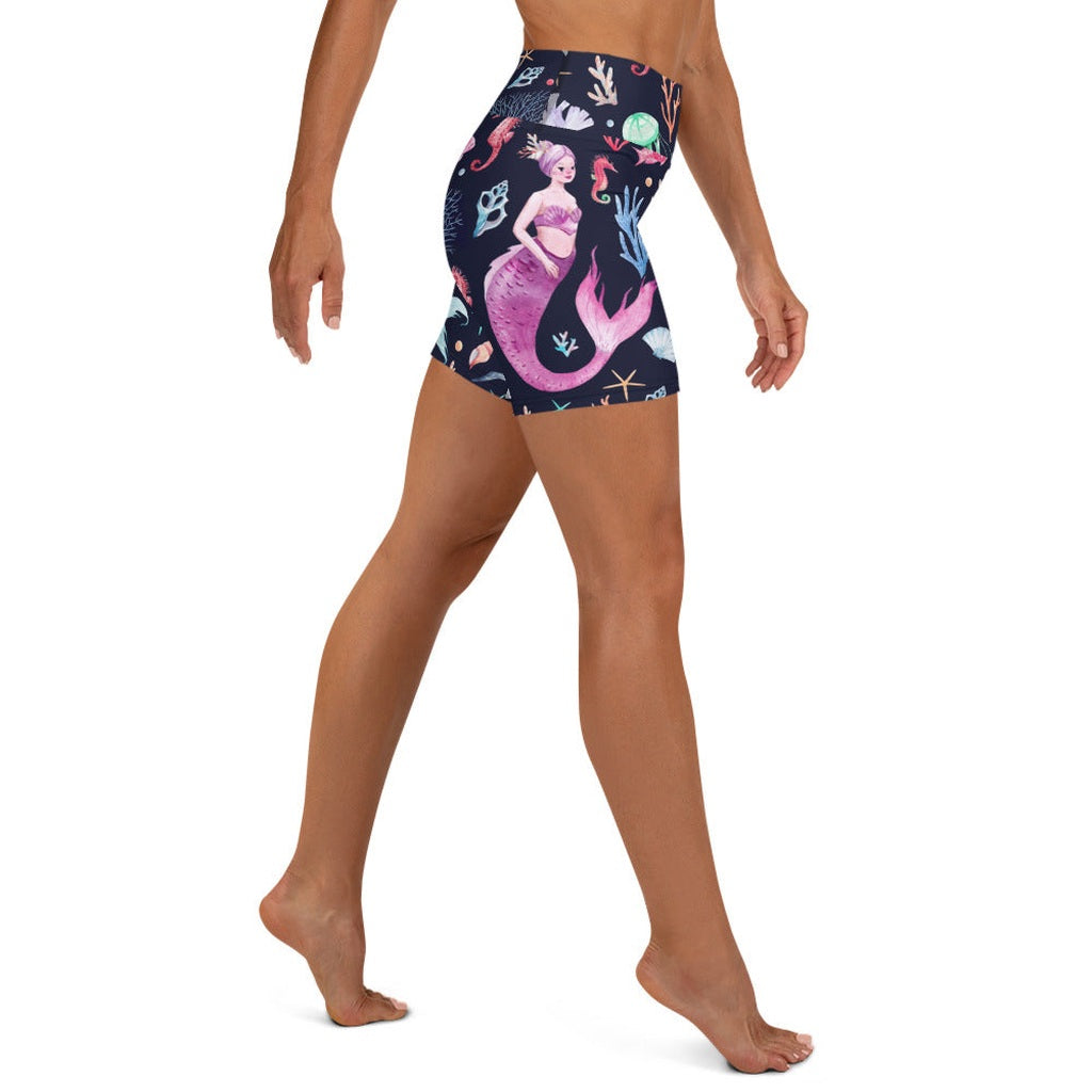 Enchanted Mermaids Yoga Shorts