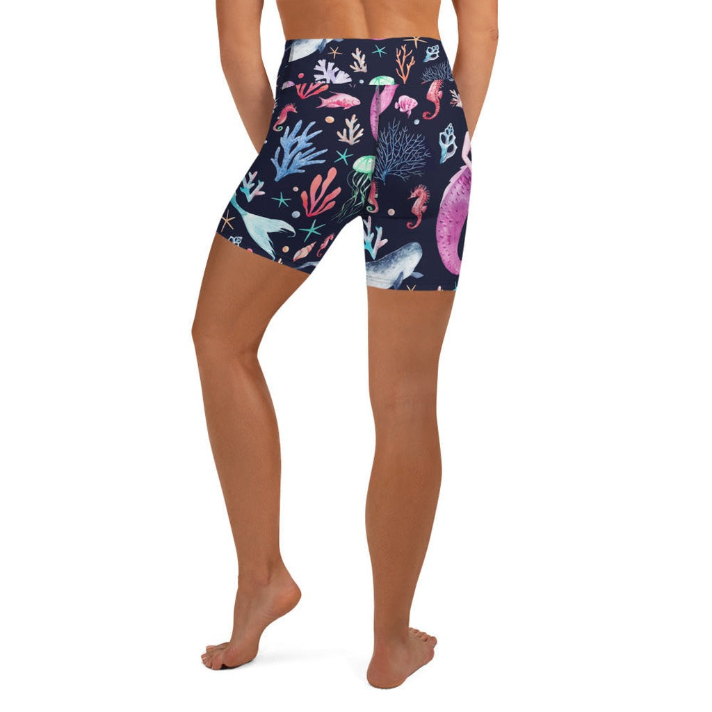 Enchanted Mermaids Yoga Shorts
