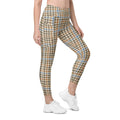 English Countryside Check Crossover Leggings With Pockets