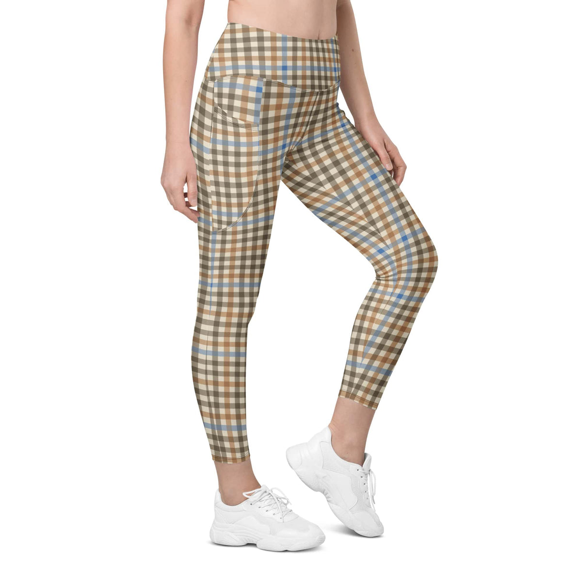 English Countryside Check Leggings With Pockets