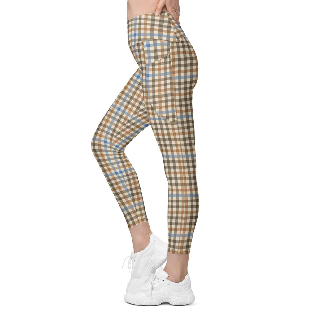 English Countryside Check Leggings With Pockets