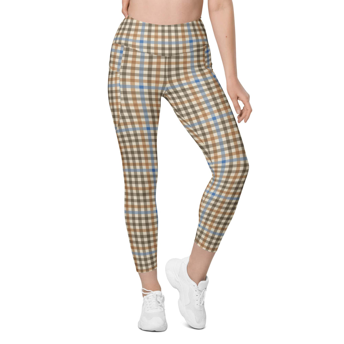 English Countryside Check Leggings With Pockets
