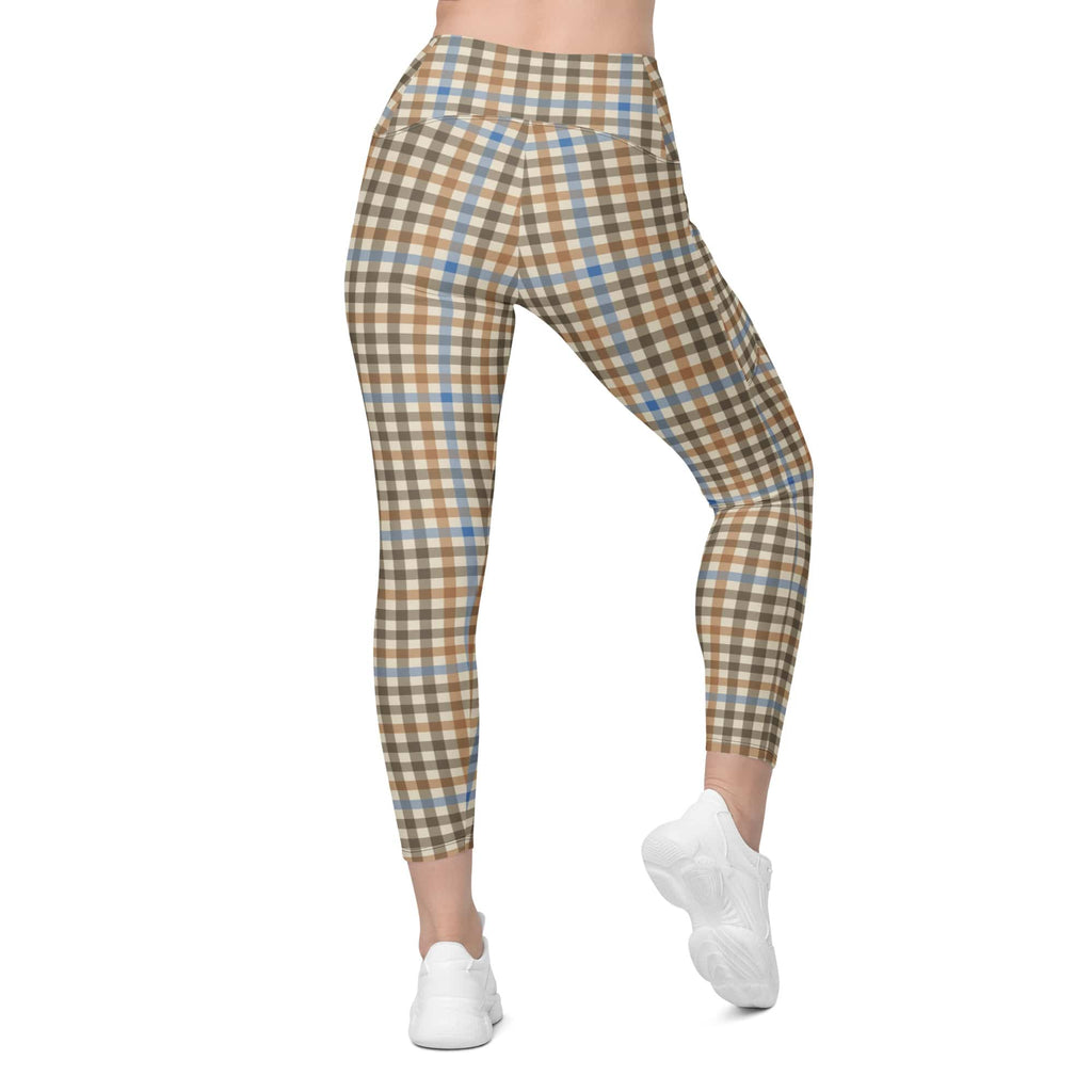 English Countryside Check Leggings With Pockets