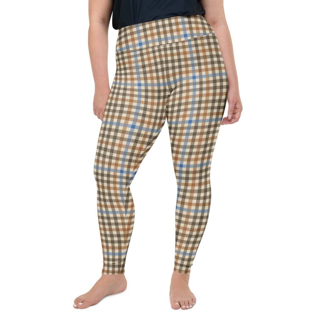 English Countryside Check Plus Size Leggings