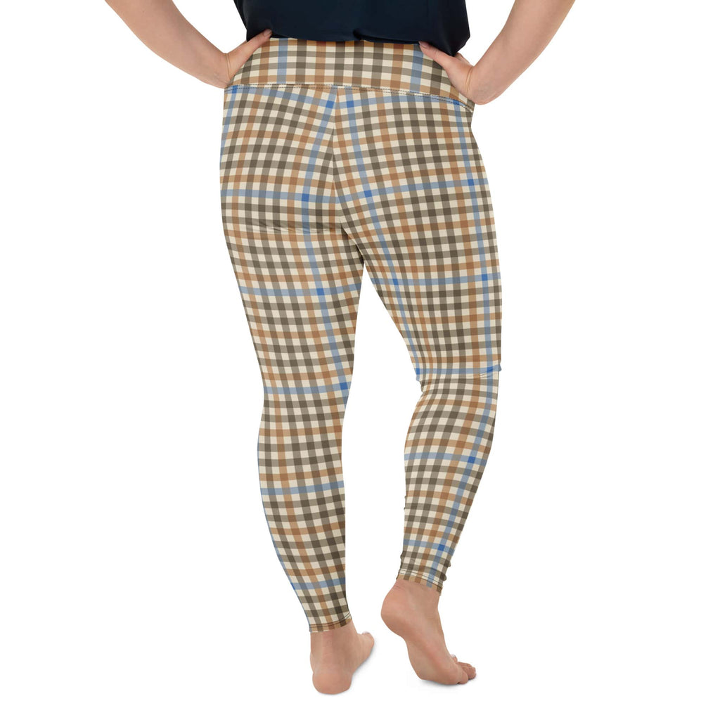 English Countryside Check Plus Size Leggings