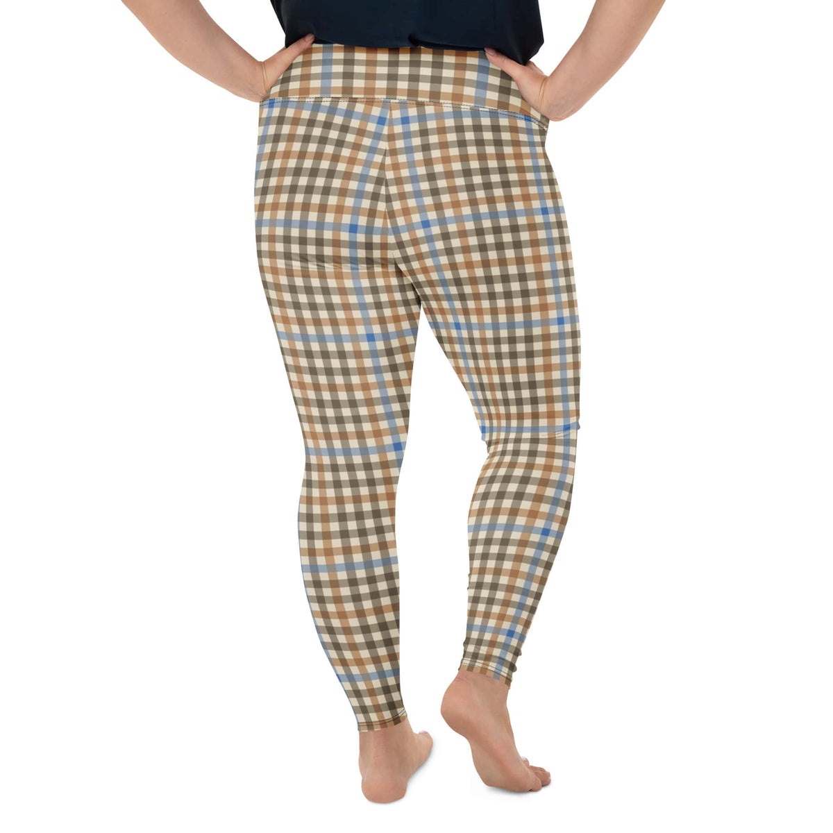 English Countryside Check Plus Size Leggings