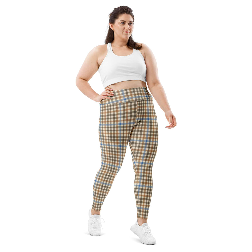 English Countryside Check Plus Size Leggings