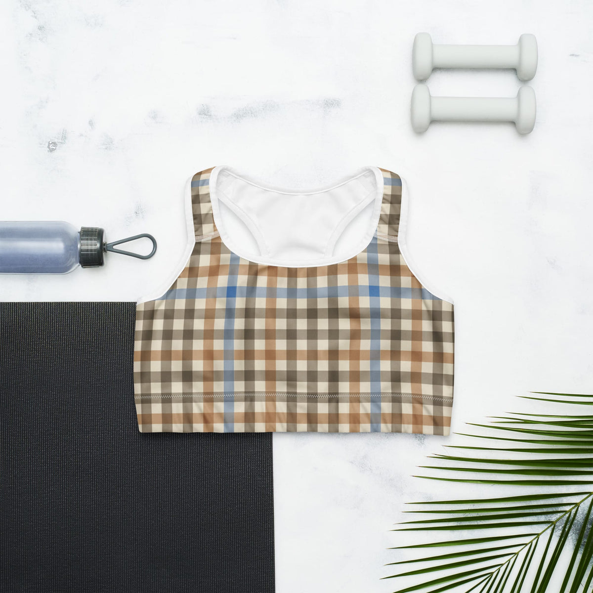 English Countryside Check Sports Bra