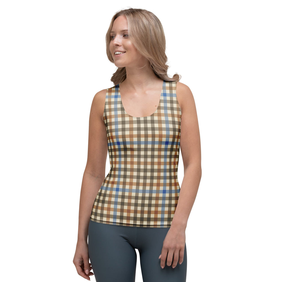 English Countryside Check Tank Top