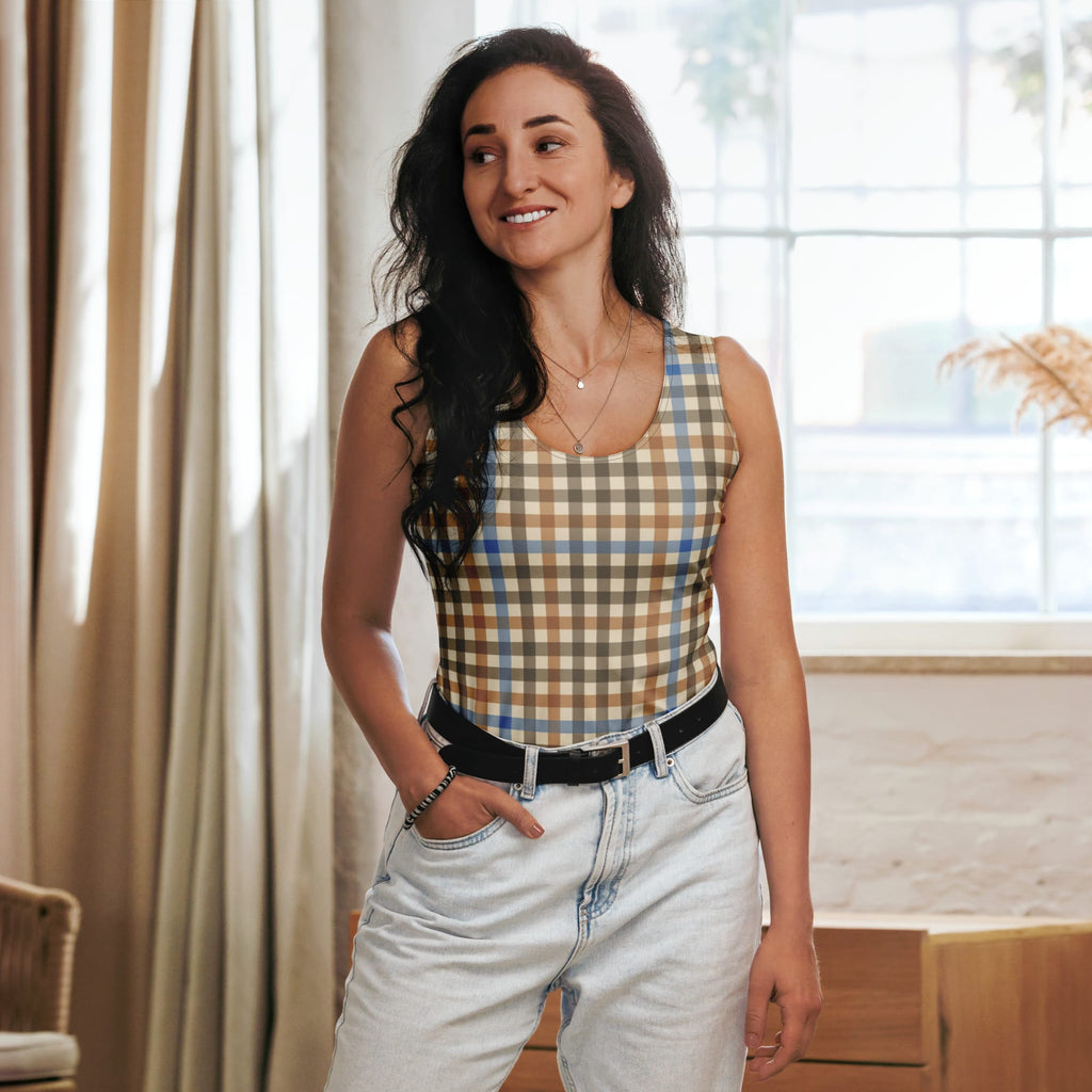 English Countryside Check Tank Top