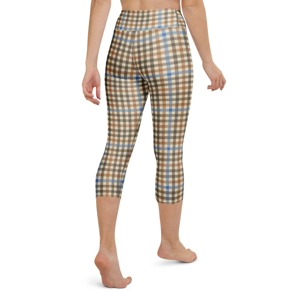 English Countryside Check Yoga Capris