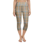 English Countryside Check Yoga Capris
