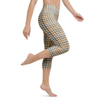 English Countryside Check Yoga Capris
