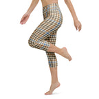 English Countryside Check Yoga Capris