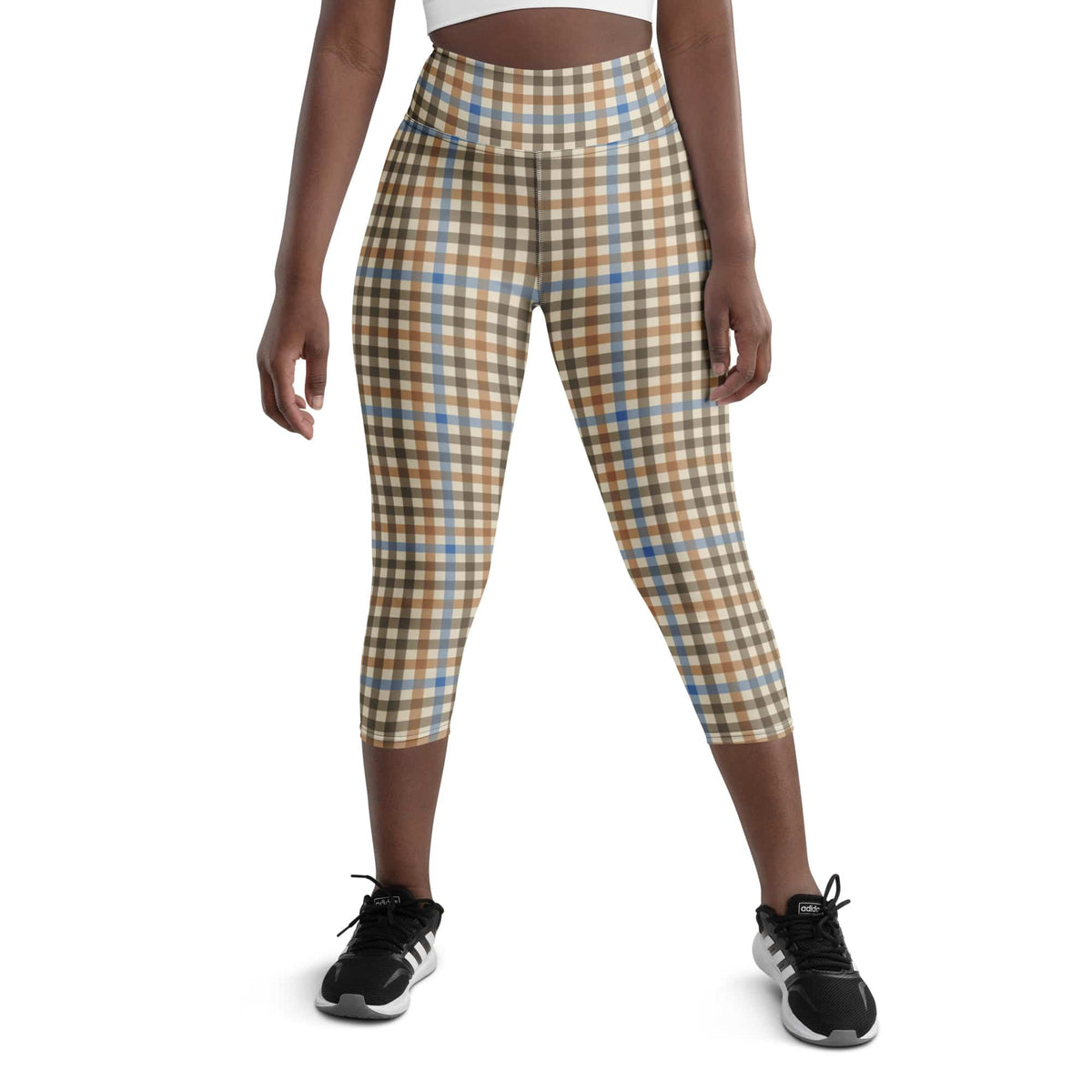 English Countryside Check Yoga Capris